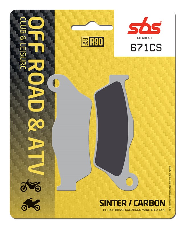 SBS brake pads KH181 OFF-ROAD carbon (671CS)